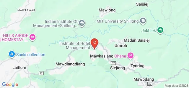 Institute of Hotel Management Catering Technology and Applied Nutrition, Shillong Map