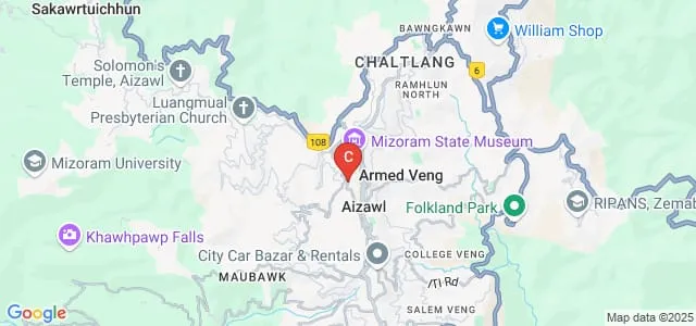 Government Aizawl West College, Aizawl Map
