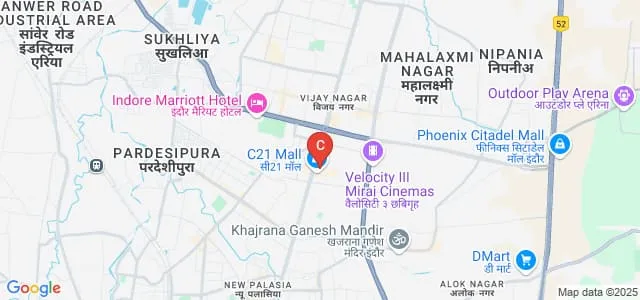 Virtual Voyage College of Innovation, Indore Map