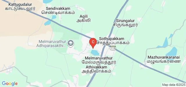 Adhiparasakthi Dental College and Hospital, Melmaruvathur Map