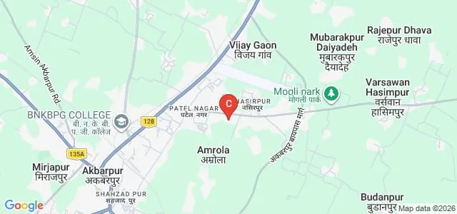 Bhanmati Smarak Mahavidyalaya, Ambedkar Nagar Map
