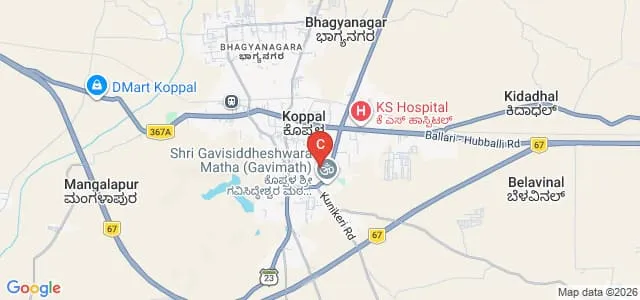 Sri Gavisiddeshwara College of Education, Koppal Map