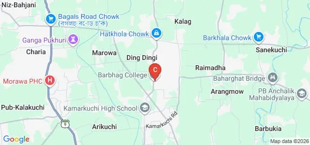 Barbhag College, Nalbari Map