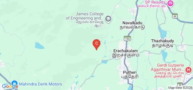 Amrita Vishwa Vidyapeetham, Nagercoil Campus Map