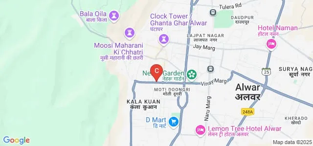 KCRI College of Science and Commerce, Alwar Map
