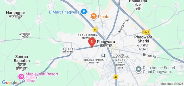 Ramgarhia Polytechnic College, Phagwara Map