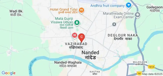 College of Nursing, Dr Shankarrao Chavan Government Medical College, Nanded Map