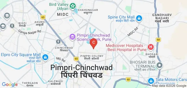 Dr DY Patil Unitech Society Dr DY Patil College of Education, Pimpri Map