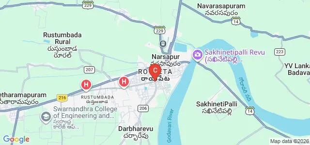 Sri Yerramilli Narayana Murthy College of Education, Narsapur Map
