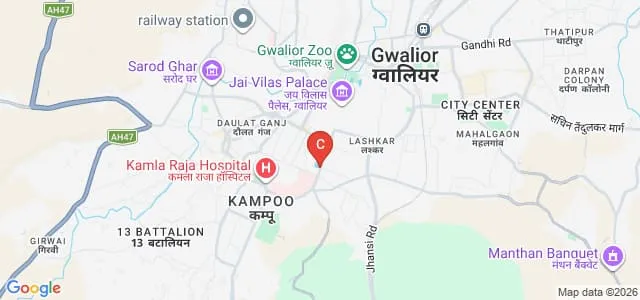 Gajra Raja Medical College, Gwalior Map