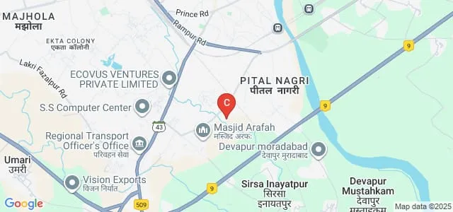 Mayfair College, Moradabad Map