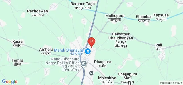 Moon Degree College, Dhanaura Map