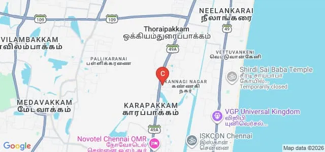 Thangavelu Engineering College, Chennai Map