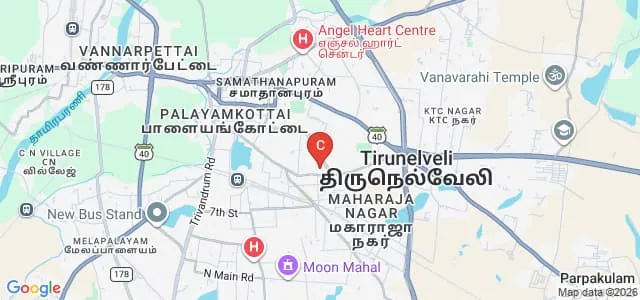 Tirunelveli Medical College, Tirunelveli Map