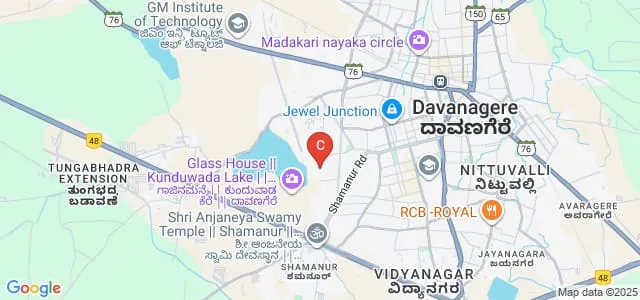 Bapuji Pharmacy College, Davangere Map