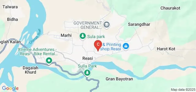 Reasi Campus, University of Jammu, Reasi Map