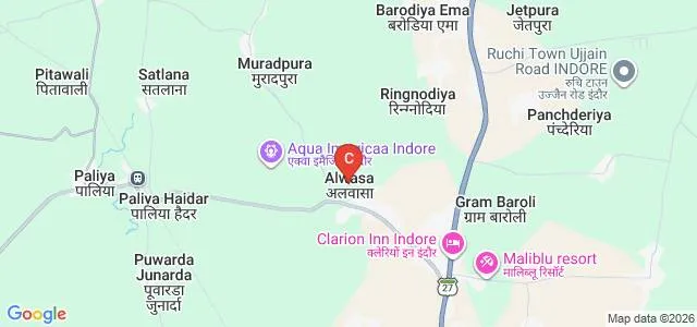 Shri Vaishnav Institute of Technology and Science, Indore Map