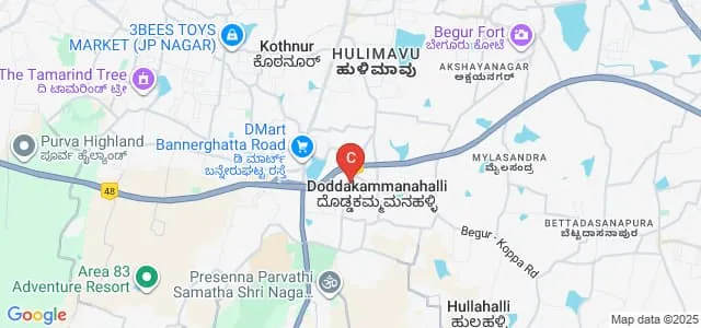 T John College of Nursing, Bangalore Map