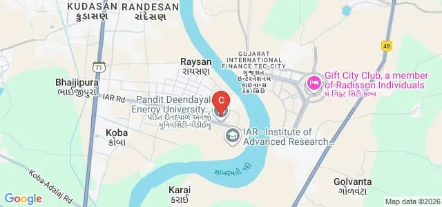 School of Technology, Pandit Deendayal Energy University, Gandhinagar Map