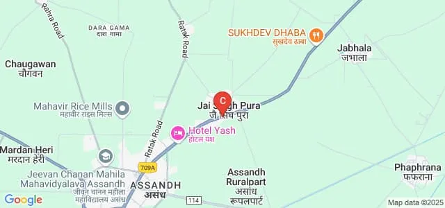 Baba Fateh Singh Ji Govt College Assandh, Karnal Map