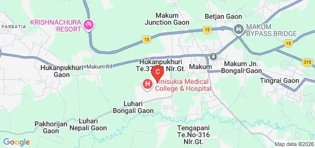 Tinsukia Polytechnic, Makum Map