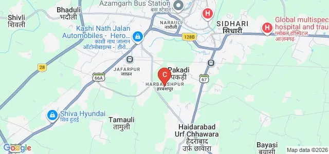 Sarvodaya College of Pharmacy, Azamgarh Map