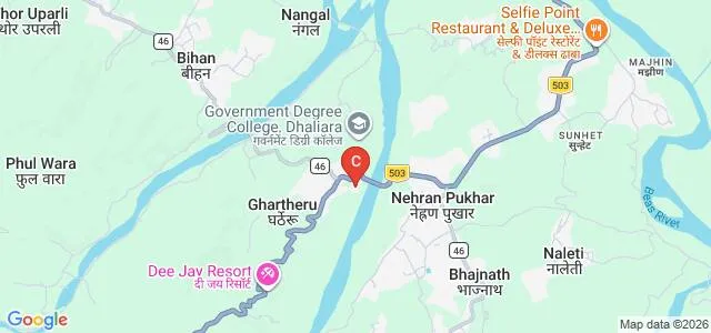 Thakur PG College of Education, Kangra Map