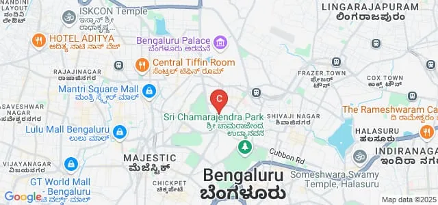 Maharani's Science College for Women, Bangalore Map