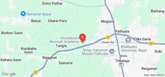 Anundoram Borooah Academy Degree College, Pathsala Map