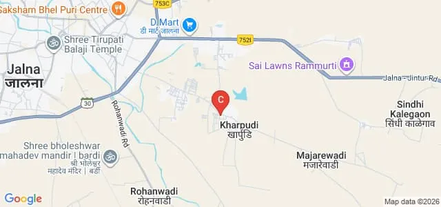 College of Agriculture, Kharpudi, Jalna Map