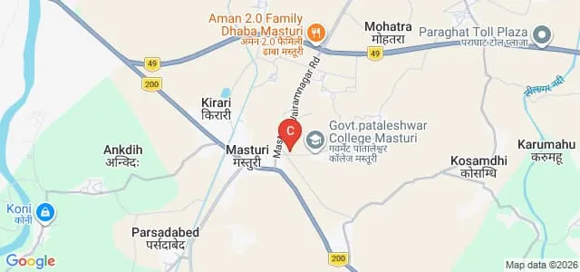 Government Pataleshwar College, Masturi Map