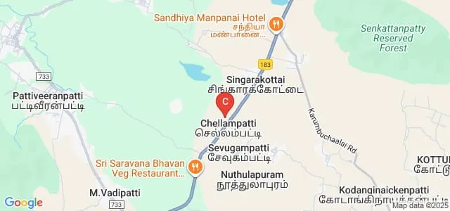 Claudine college of Nursing, Dindigul Map