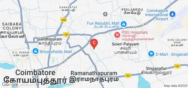 Hindusthan College of Arts and Science, Coimbatore Map