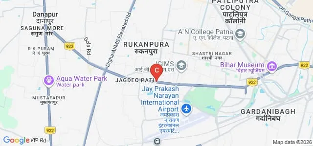 Chandragupta Maurya College of Education, Patna Map