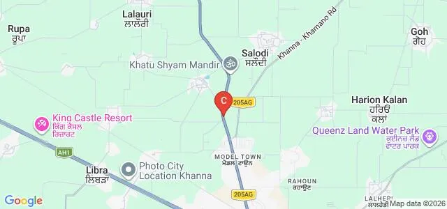 AS College, Khanna Map