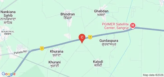 Life Guard Nursing Institute, Sangrur Map
