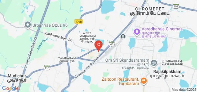 Eva Stalin Business School, Chennai Map