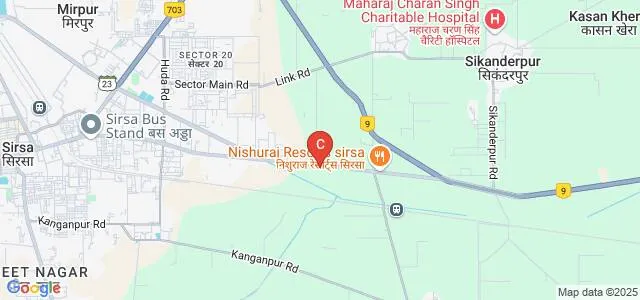 Rajendra Institute of Technology and Sciences, Sirsa Map