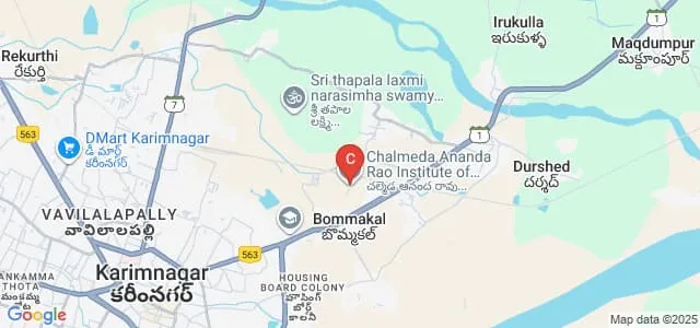 College of Nursing, Chalmeda Ananda Rao Institute of Medical Sciences, Karimnagar Map