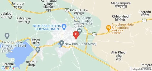 Pt Dwarika Prasad College, Athner Map