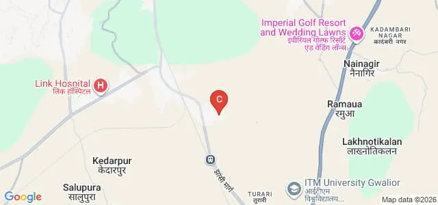 Nagaji Institute of Teachers Education, Gwalior Map