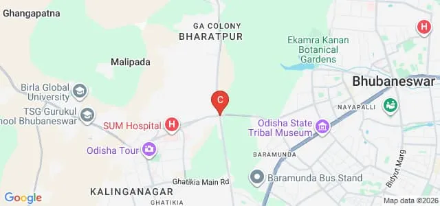SOA National Institute of Law, Bhubaneswar Map