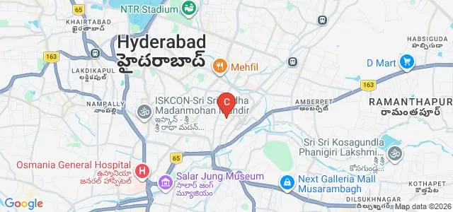 Badruka College of Commerce and Arts, Hyderabad Map