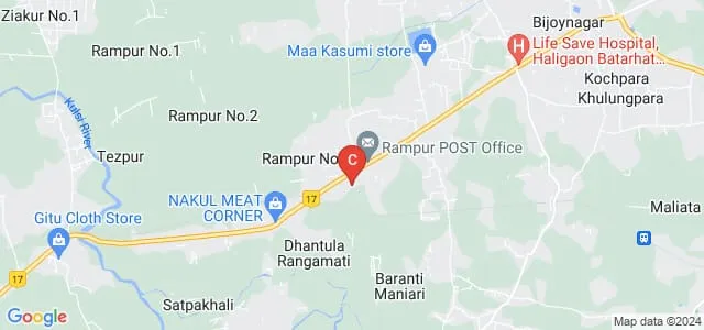 Rampur Anchalik College, Kamrup Map