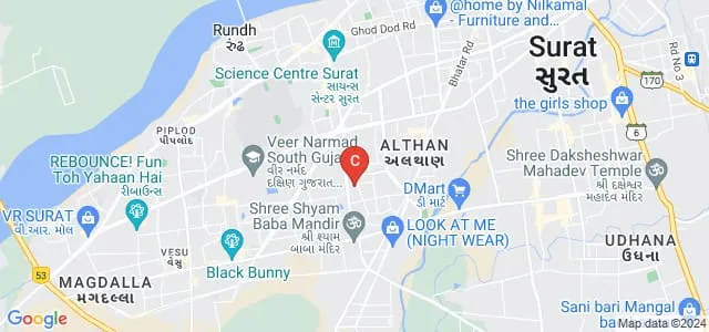 NAV Nirman Commerce College, Surat Map