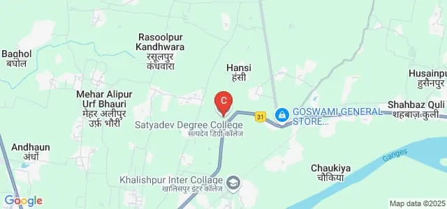Satyadev Degree College, Ghazipur Map