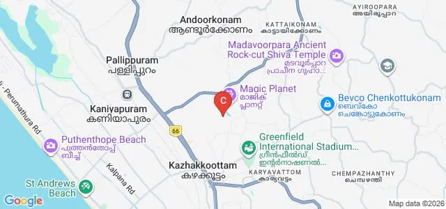DC School of Management and Technology, Thiruvananthapuram Map