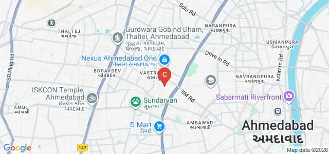 LJ College of Computer Application, Ahmedabad Map