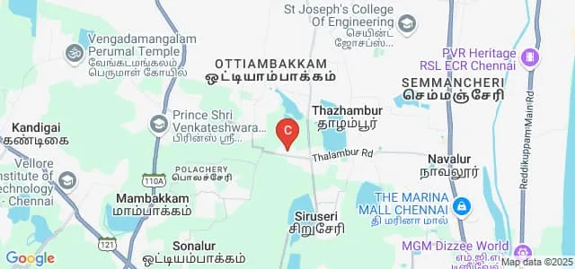 Agni College of Technology, Thalambur Map