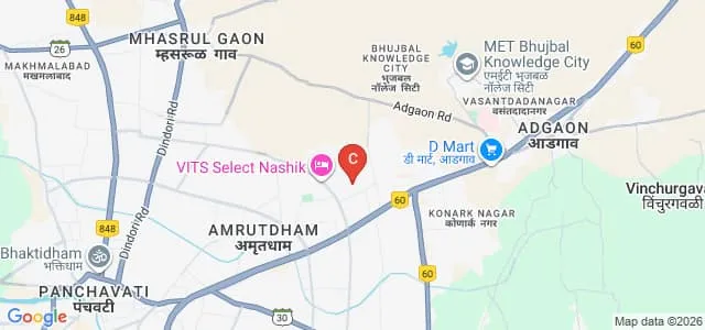 KK Wagh College of Agricultural Business Management, Nashik Map